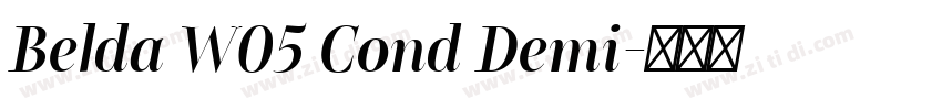 Belda W05 Cond Demi字体转换